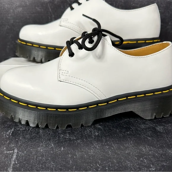 DR DOC MARTENS 1461 BEX SMOOTH LEATHER OXFORD WOMENS SHOES SIZE 8 3 EYE NEW - Picture 7 of 10